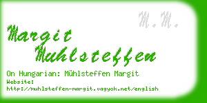 margit muhlsteffen business card