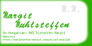 margit muhlsteffen business card